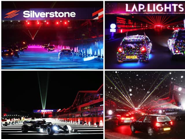 Silverstone's famous F1 grid looked sensational on the Lap of Lights opening night