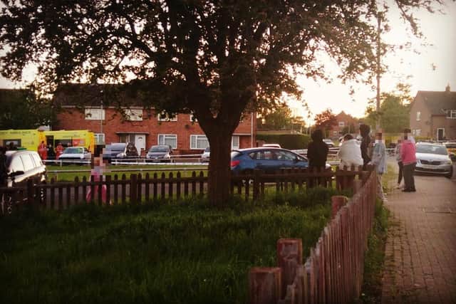 The aftermath of the murder of Rayon Pennycook in Reynolds Road