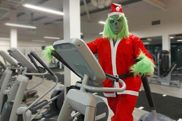 Francis in the gym at the Waendel Leisure Centre in Wellingborough