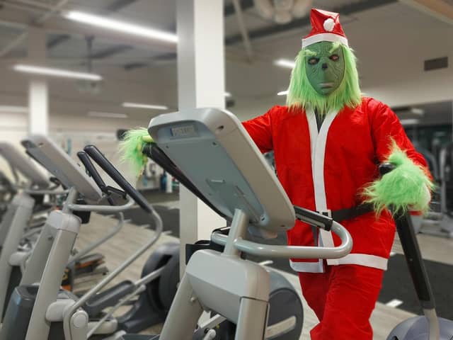 Francis in the gym at the Waendel Leisure Centre in Wellingborough