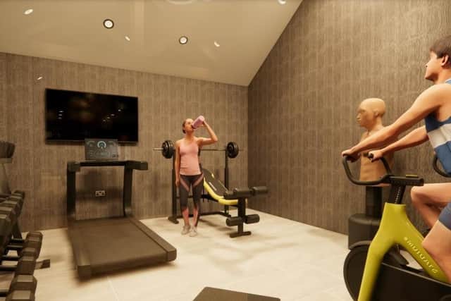 Residents would have use of a gym