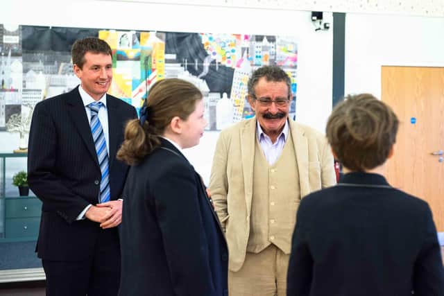 Professor Lord Robert Winston meets pupils in Oundle