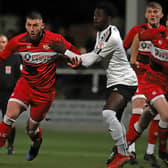 Gerry McDonagh is staying on for another month on loan at Kettering Town from FC Halifax Town. Picture by Peter Short