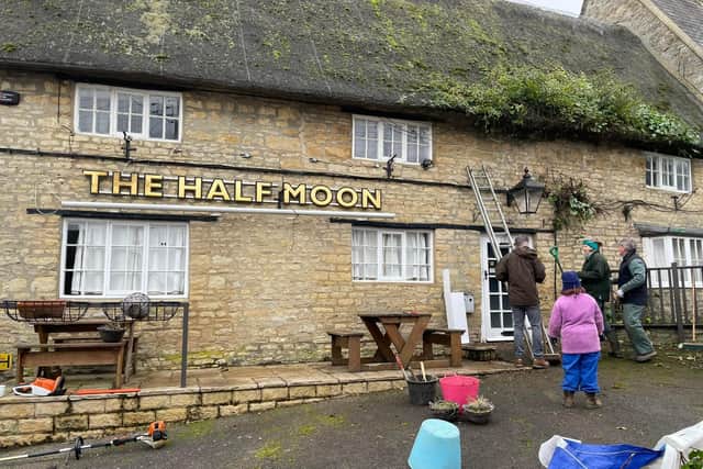 Villagers have been working to help the new landlady