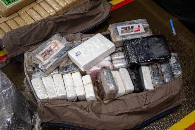 Some of the cocaine seized in Northampton.