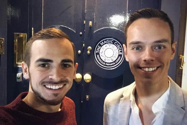 Jay & Joss are members of The Magic Circle 
Jamie Docherty and Lewis Joss