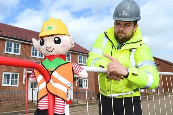 Elf and Safety over the Christmas school holidays is a concern for house builders Barratt Homes and David Wilson Homes