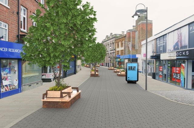 An artist's impression of how High Street could look