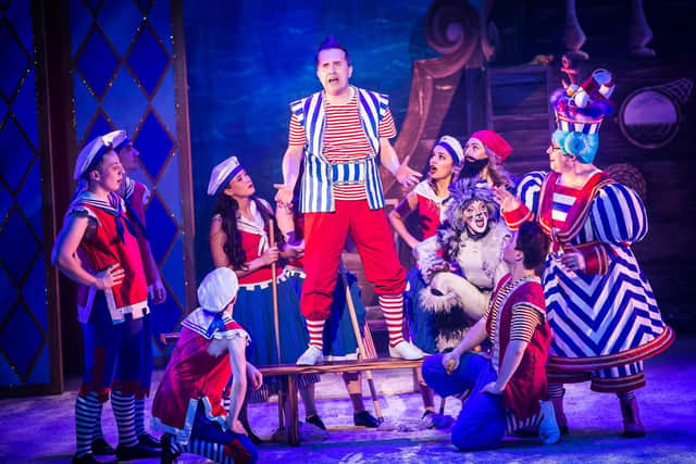Phil Gallagher (centre) and company. Photo: Pamela Raith