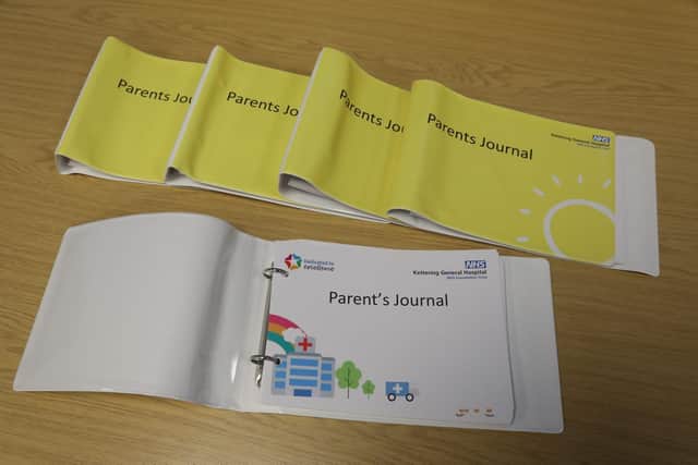 The journal will be given to the parents of children who spend time on Skylark Ward