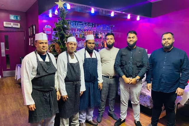 The team of chefs with the Ali brothers - Masum, Maruf and Sharuk