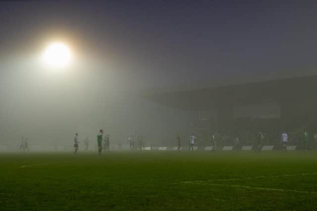 It was a gloomy scene at Steel Park last Saturday as Corby Town suffered a 2-0 defeat to Bedworth United. Picture by Jim Darrah