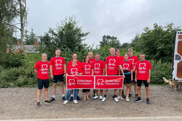 Pictured: the Northampton to Norwich bike ride team
