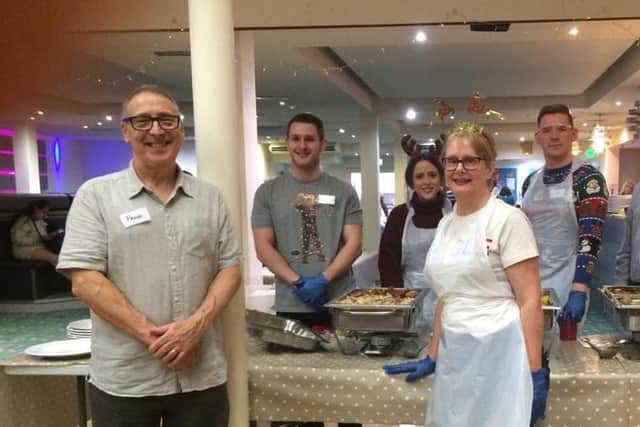 Volunteers will be serving up free Christmas takeaways