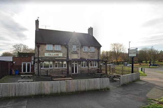 The incident happened at the front of the pub