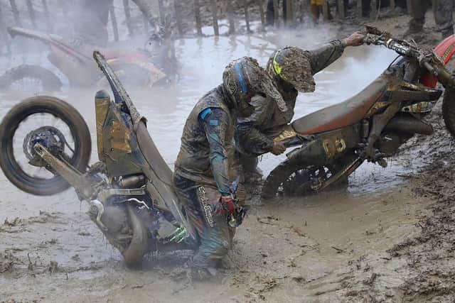 Dan Whitehead with Lewis Huckerby Photo: www.motoxphotos.co.uk.