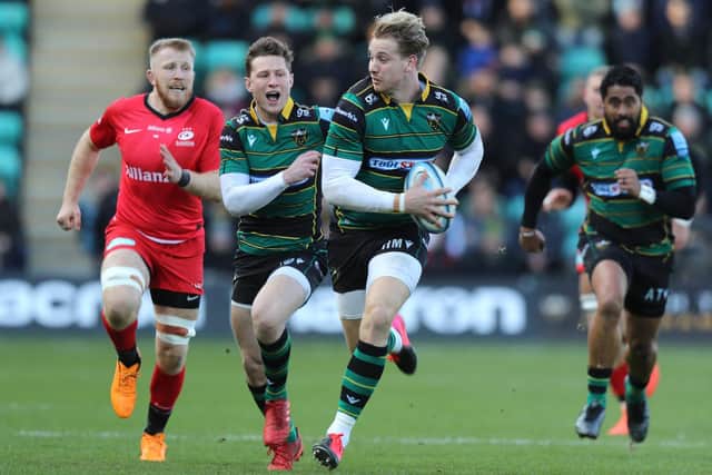 Harry Mallinder when Saints last hosted Saracens