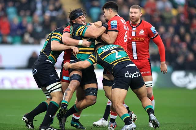Saints and Saracens scrapped it out at the Gardens on Sunday afternoon