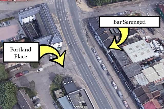 Police say a man was beaten up in Portland Place after leaving Bar Serengeti early on Christmas Eve.