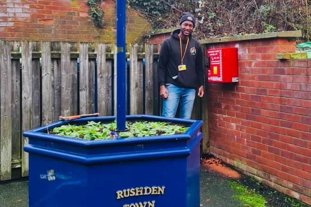 Rav Jones with the cabinet in Rushden