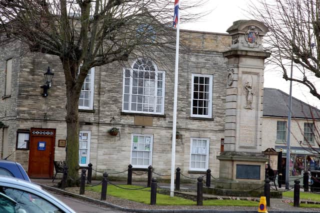 The plaque could be attached to Higham Ferrers Town Hall