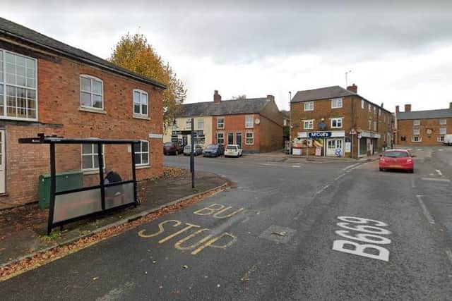 The incident took place at the bus stop in Kettering Road