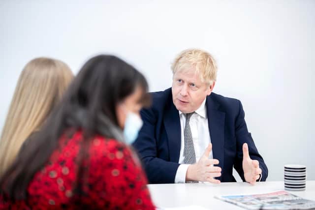 Boris Johnson said Northampton is 'doing brilliantly in many ways.' Photo: Kirsty Edmonds
