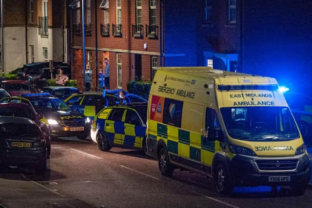 Police at the scene