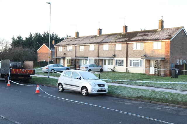 The scene has been cordoned off