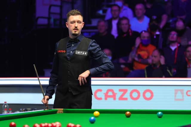 Kettering's Kyren Wilson in action at the Alexandra Palace. Picture courtesy of World Snooker Tour