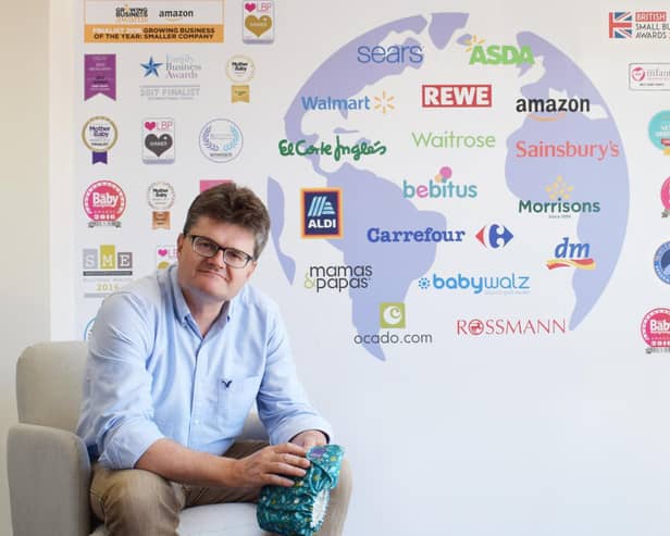 Guy Schanschieff at the Bambino Mio HQ in Northamptonshire