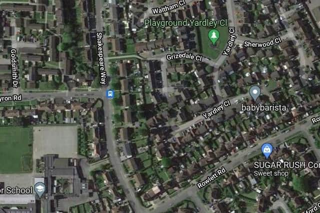 The incident happened between the Poets Estate and Lloyds estate