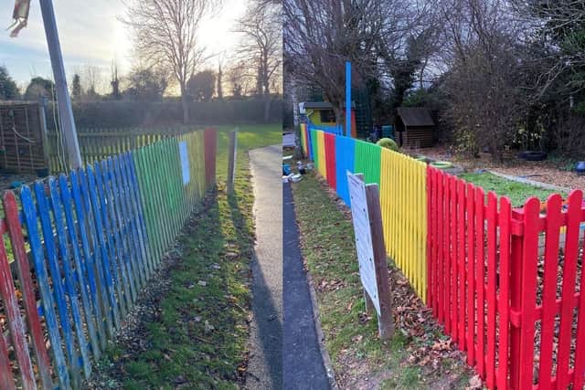 Before and after - Wellingborough Redwell Primary School