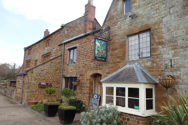 The Royal Oak from the Eydon Circular Walk.