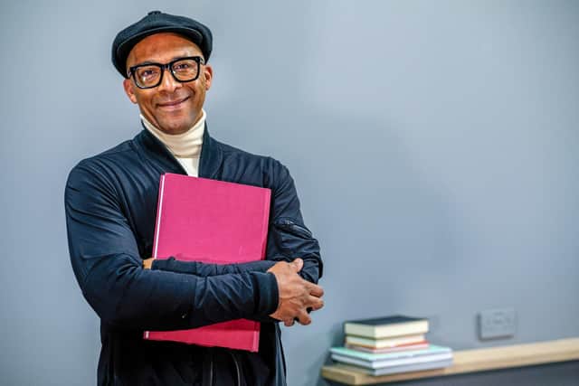 Jay Blades who learned to read later in life