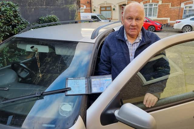 Lance Rayner's car was parked on his drive when a bailiff came to call