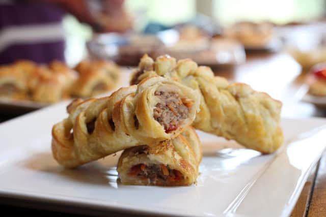 Puff pastry is used to make sausage rolls