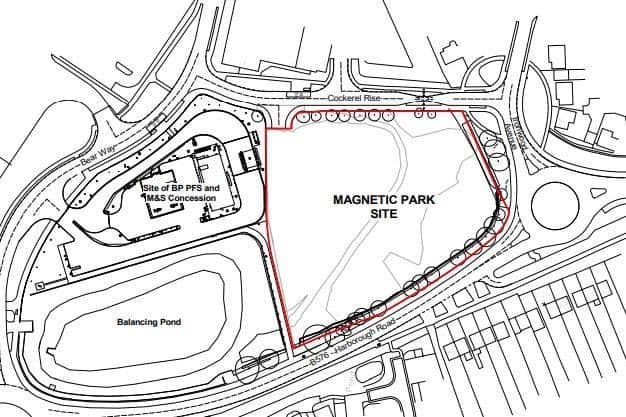 The store would be on land accessed off Cockerel Rise