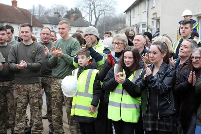 A tearful Millie at the Big Reveal on Sunday