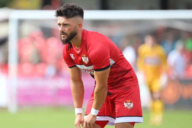 Kettering Town have received an offer from an unnamed club for top scorer Callum Powell. Picture by Peter Short