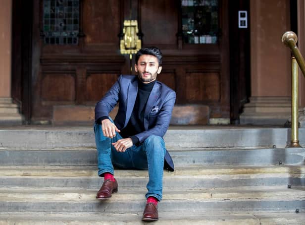 Rahimullah Saighani, 31, had no choice but to flee Afghanistan after his government job made him a target for the Taliban. Photo by Kirsty Edmonds.