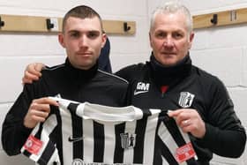 Corby Town have signed striker Sam Moore from league rivals Coleshill. Picture courtesy of Corby Town FC