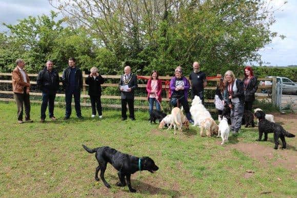 The official opening of the 'Dogs Off Lead' area