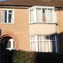 Tony Glynn outside the abandoned house