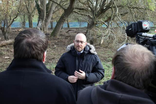 Det Supt Banfield at last year's dig.
