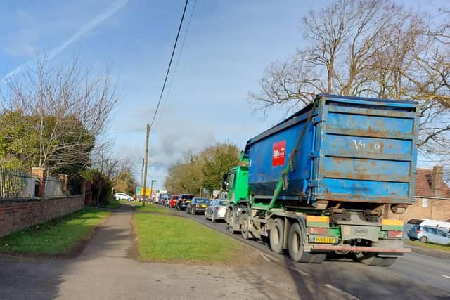 Queues forming on the A509.