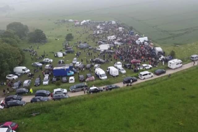 The scene of the rave.