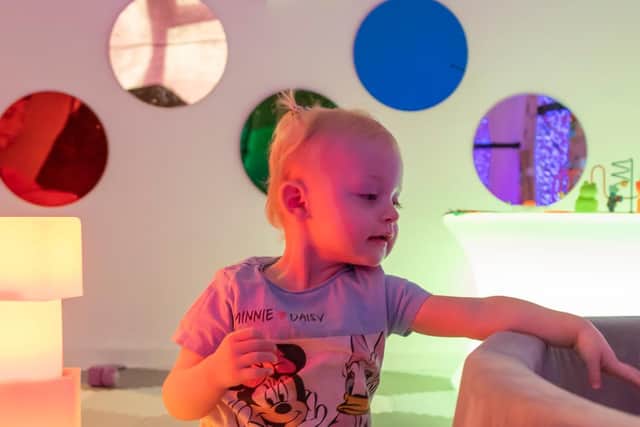 The sensory room at Eden Park in Corby