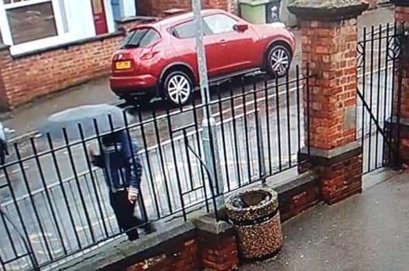 The man walked past Park Junior School
