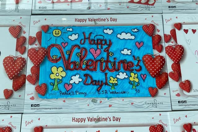 Some of the Valentine's artwork